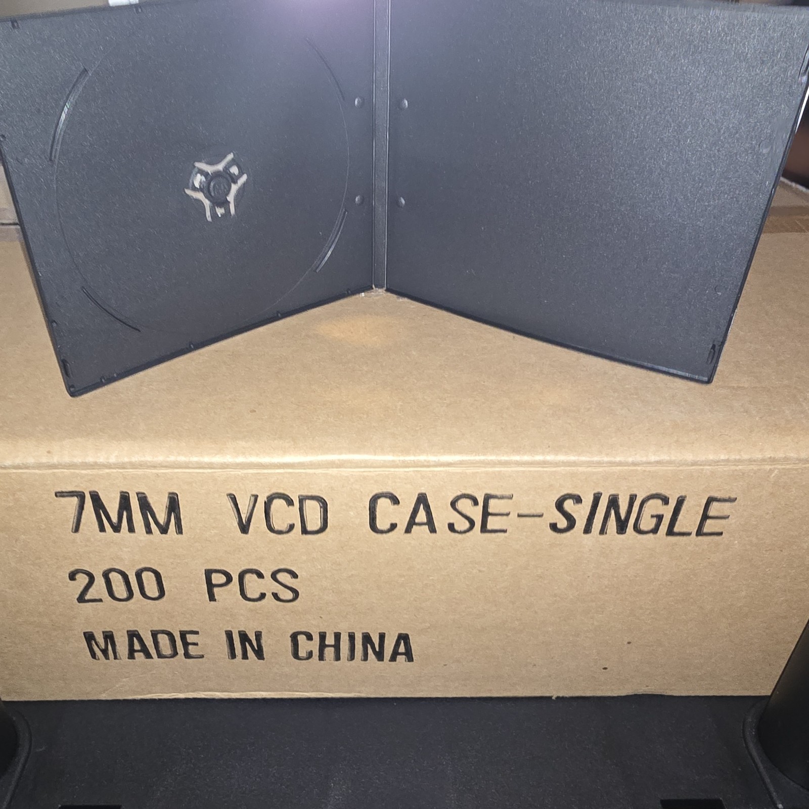 SLIM Black Single Cases 7MM Lot - 200pc