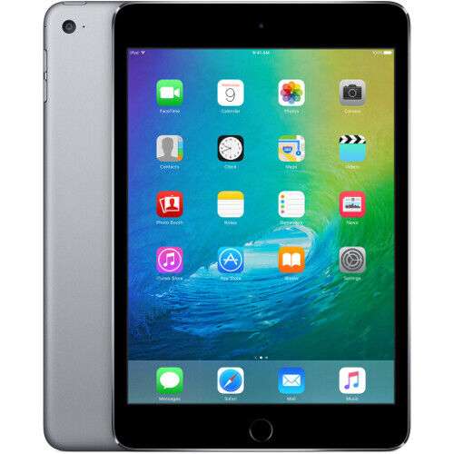 Apple iPad Mini 4 16GB 32GB 64GB 128GB All Colors WiFi or Cellular - Very Good
