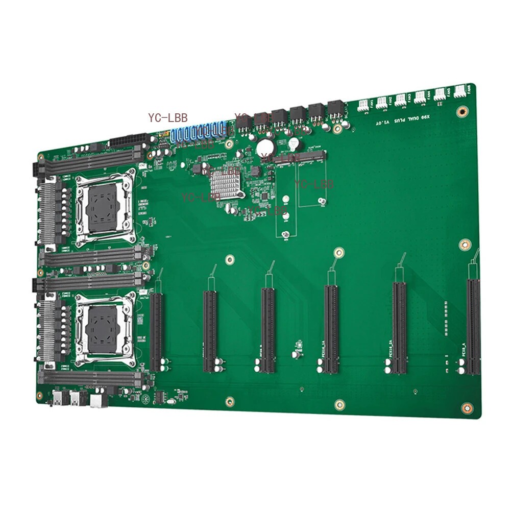 X99 DUAL PLUS motherboard support 6 gpu Graphics card LGA 2011-3 E5 V3 V4