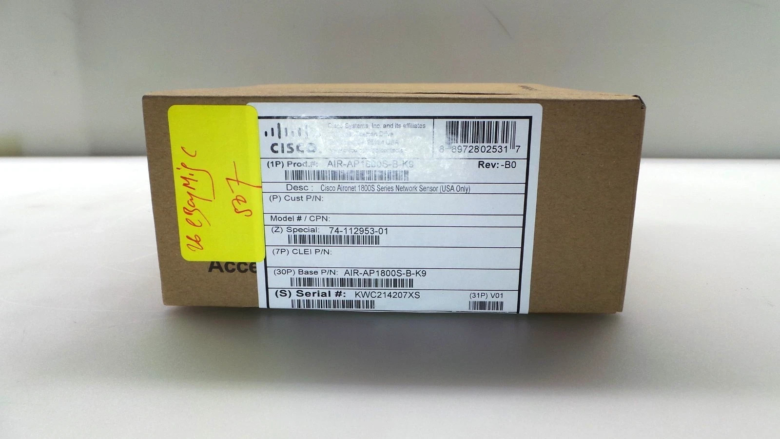 BRAND NEW Cisco AIR-AP1800S-B-K9 Aironet 1800S Network Sensor (USA only)