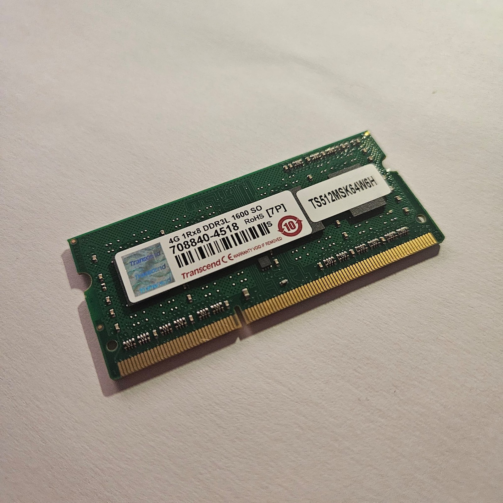 Transcend 4 GB RAM TS512MSK64W6H 