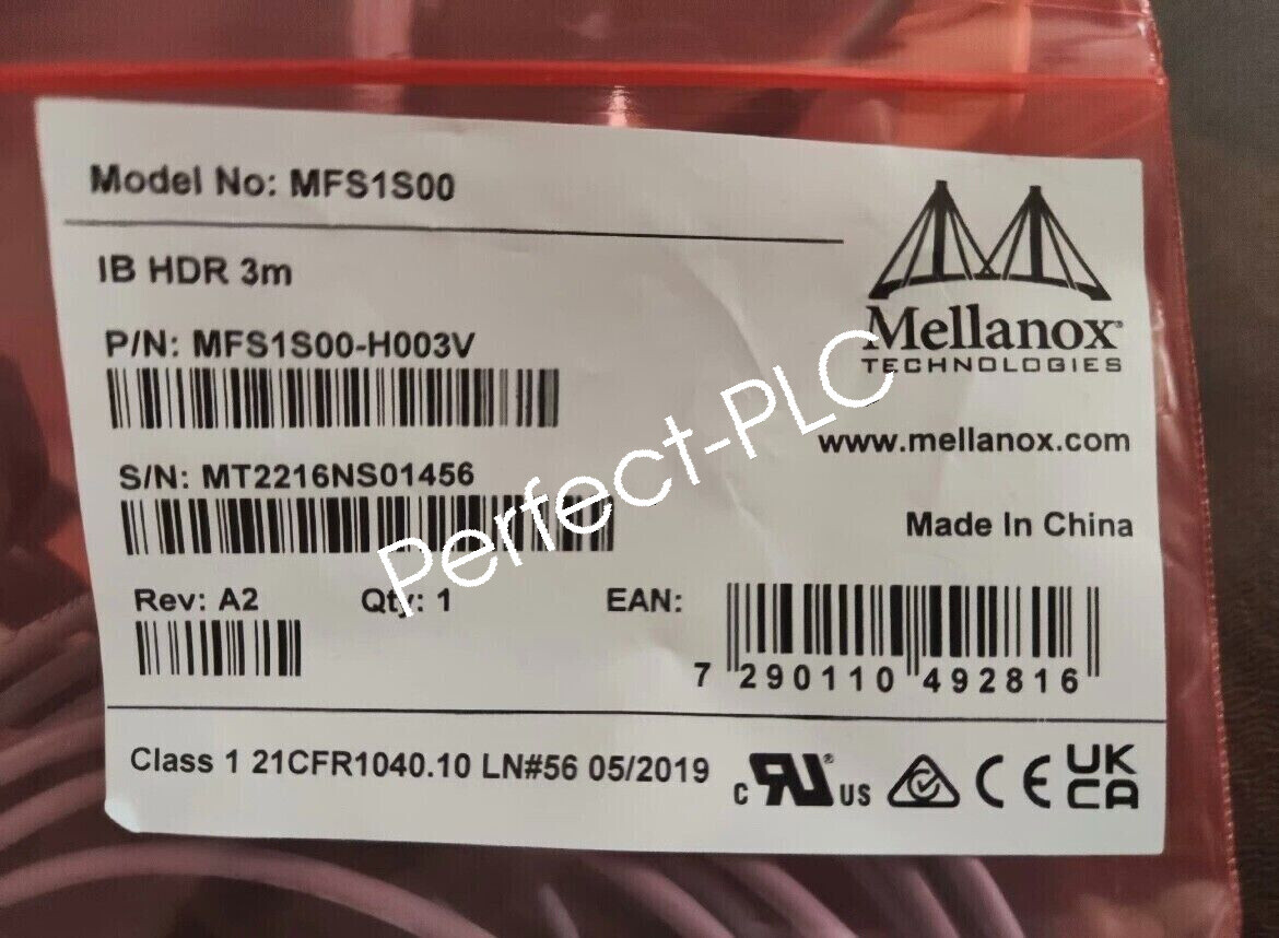 1PC New Mellanox MFS1S00-H003V 3m HDR Optical Cable QSFP 200Gbit/s