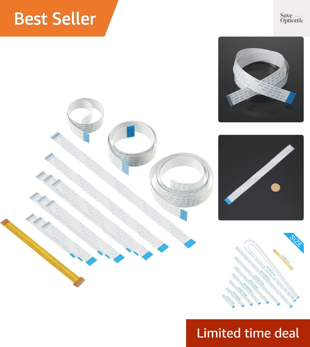 Complete 15-Piece Extension Cable Set - 3.9'' to 39.37'' for Raspberry Pi Camera