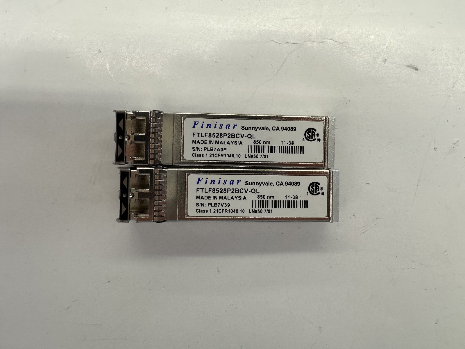 Finisar 8GB SFP TRANSCEIVER FTLF8528P3BCV-QL FTLF8528P2BCV-QL FTLF8528P2BCV