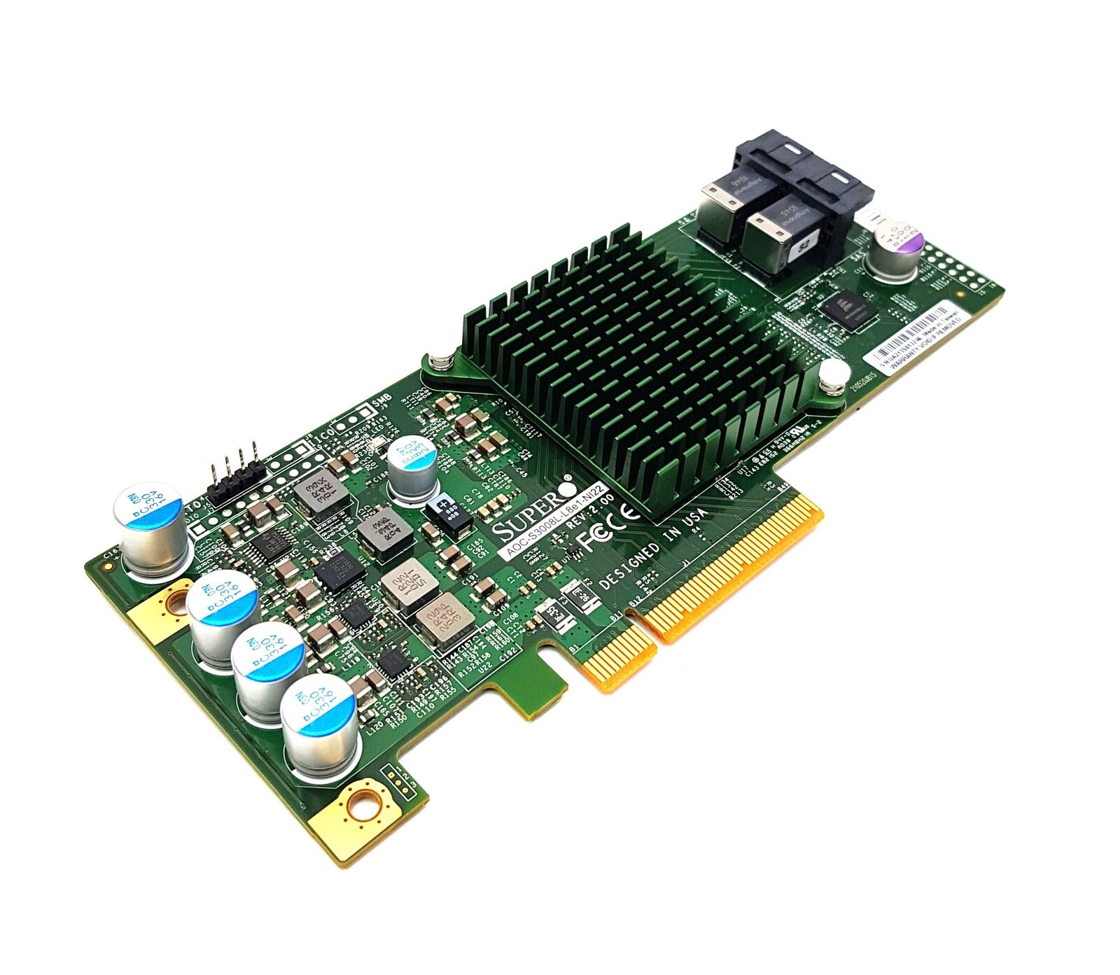 SuperMicro 12GB/s 8Ports PCIe SAS Internal Host Bus Adapte AOC-S3008L-L8E1-NI22