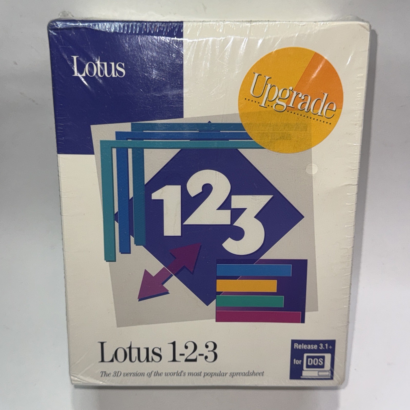 Lotus 123 for DOS Release 3.1 Upgrade 5.25 H.D. Disk Brand New Sealed