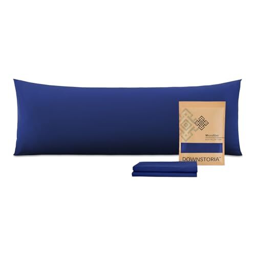 Body Pillow Cover, Ultra Soft Microfiber Long Pillowcase, Envelope Navy Blue