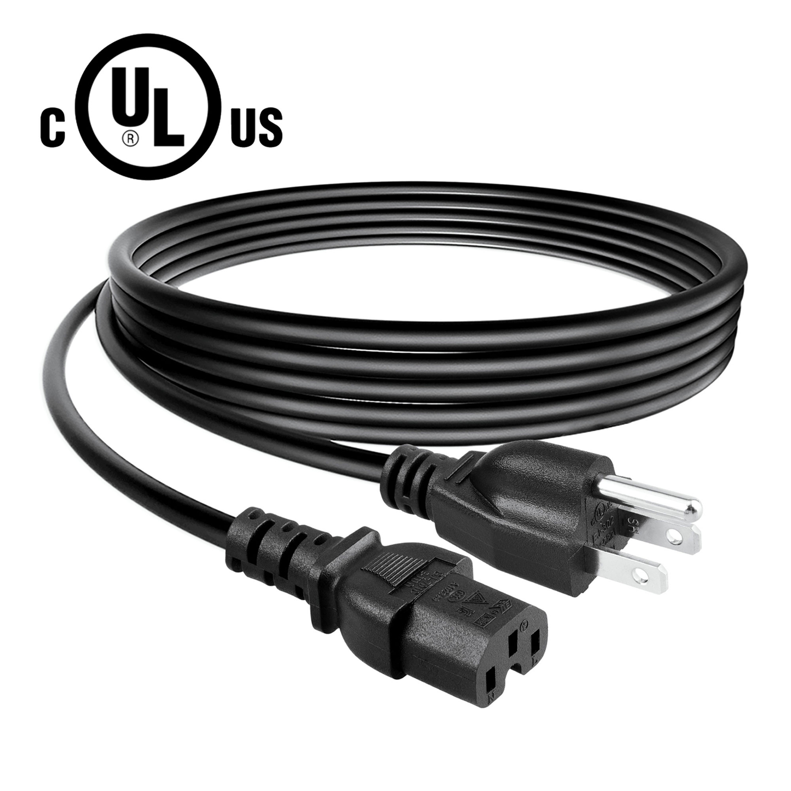 UL 6ft 16AWG Notched AC Power Cord Cable For Cisco Meraki Systems Switch 3-Prong