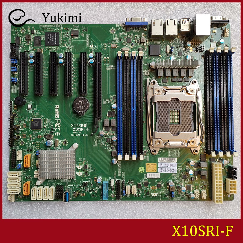 FOR Supermicro X10SRI-F DDR4*8 LGA 2066 512GB Ｍotherboard Test OK