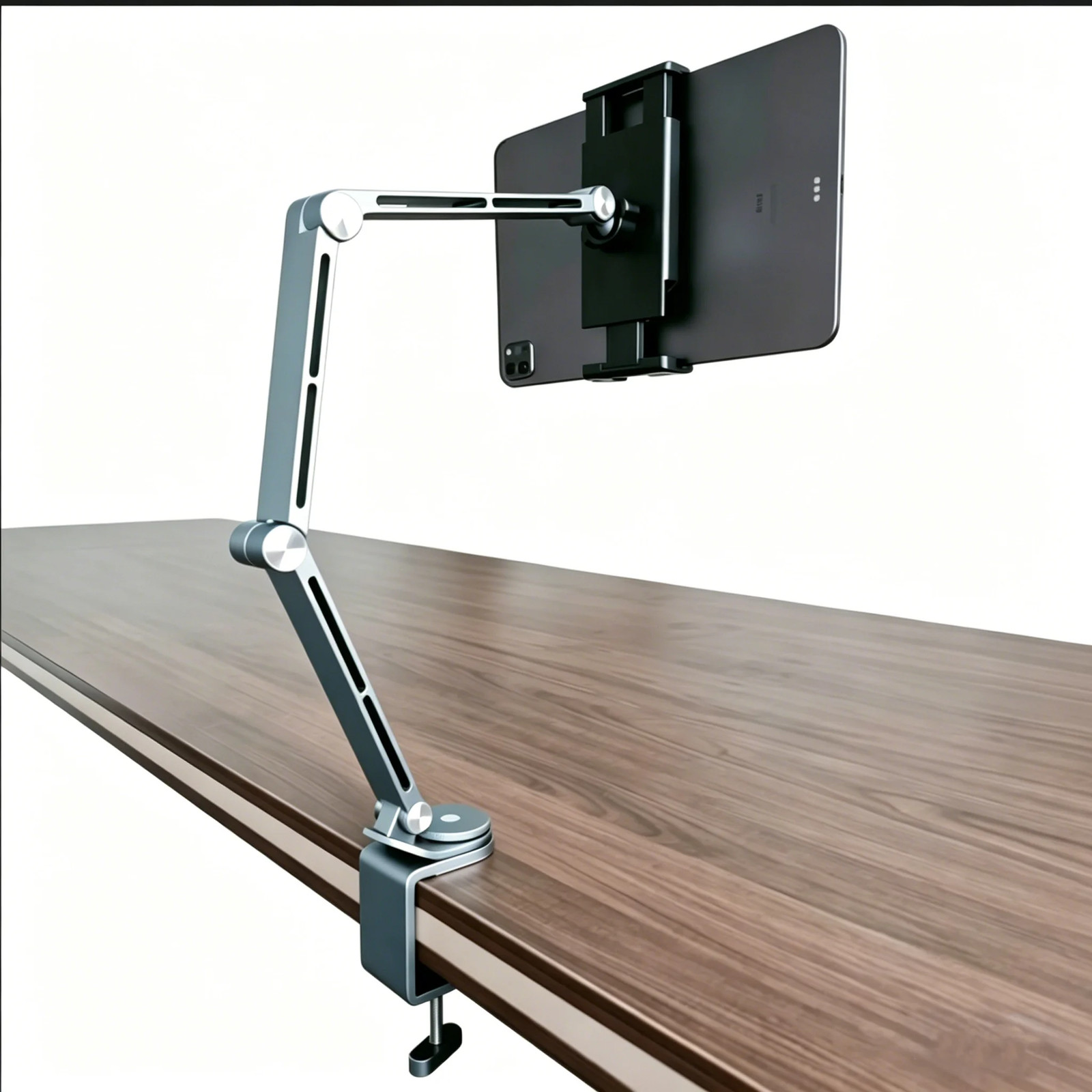 ARTPOWERS Adjustable Aluminum Tablet Stand 360° Clamp Mount 4.7-12.9in