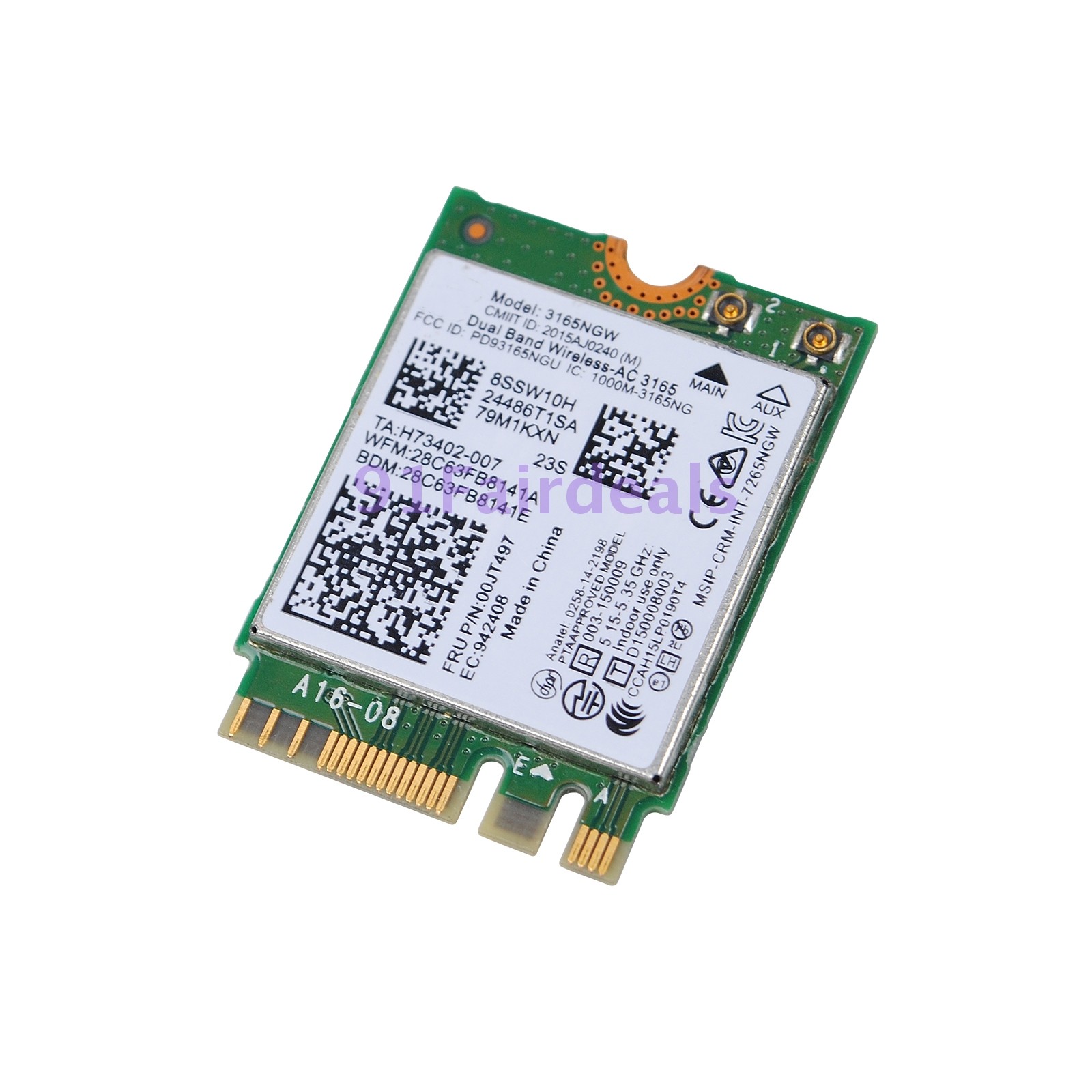 Intel Dual Band WLAN Network CARD 3165NGW For Lenovo M700 M900 M600 433Mbps BT
