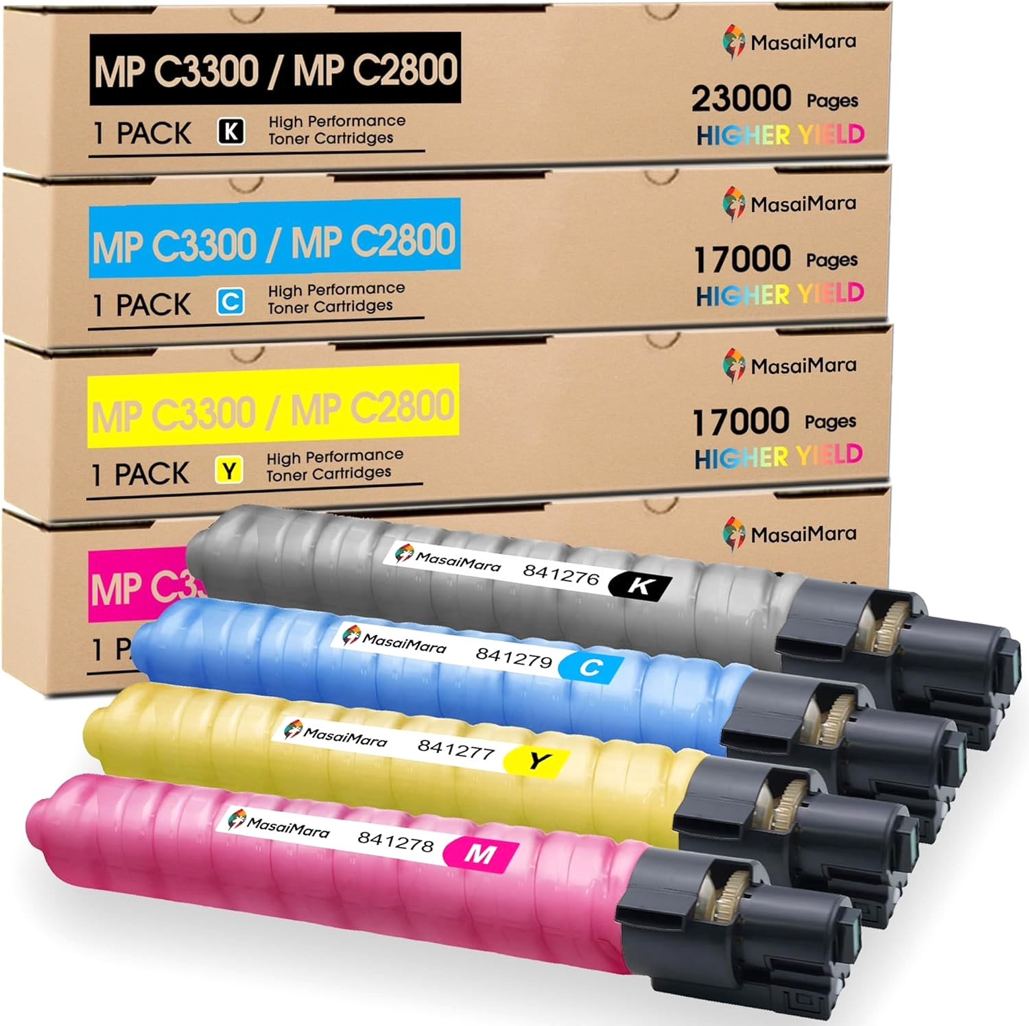 Toner Cartridge for Ricoh Aficio MP C2800 C3300 C4000 C5000 Lanier/Savin/Gestene