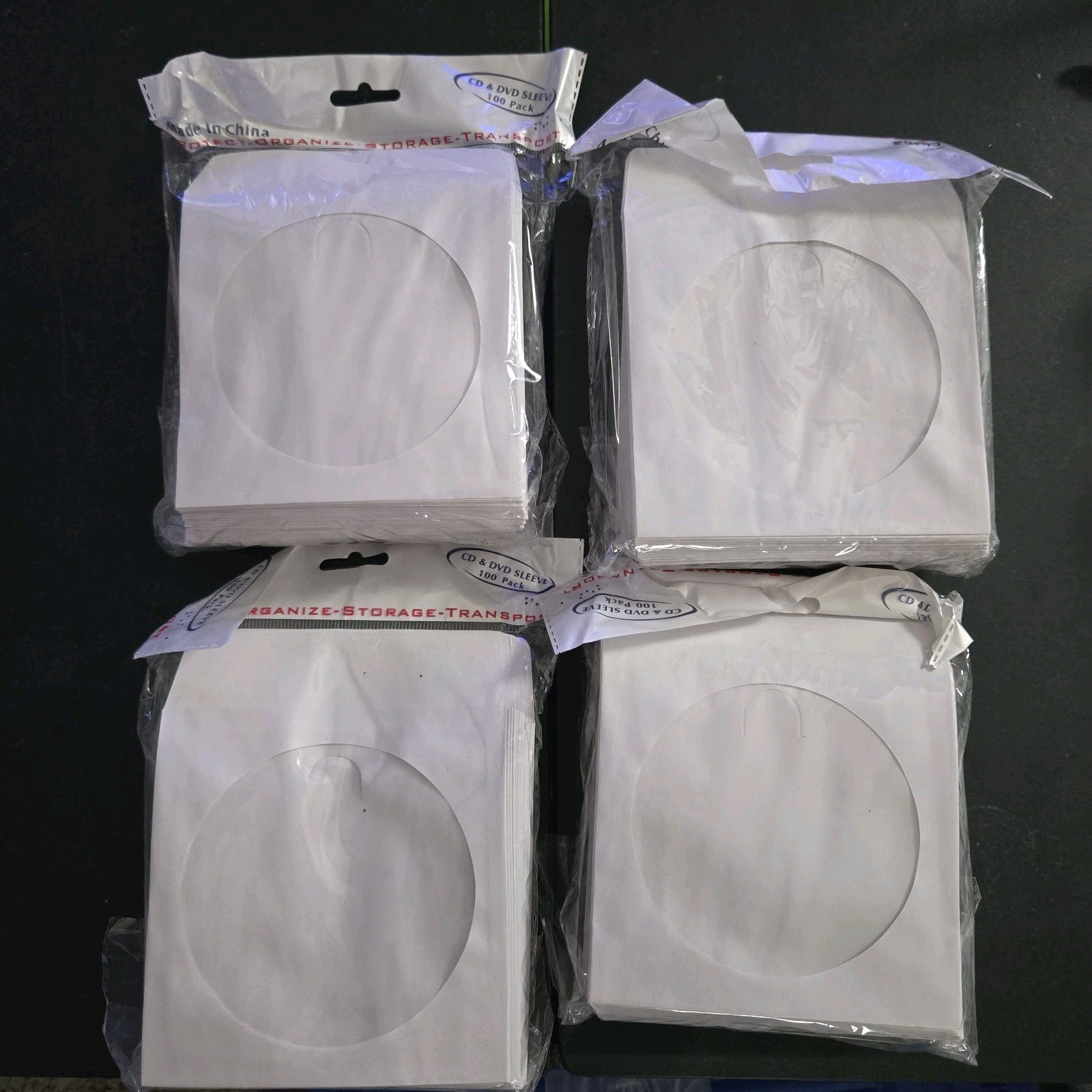 CD DVD 80GR White Paper Sleeve Clear Window & Flap Envelope 500 5 X 100 Packs