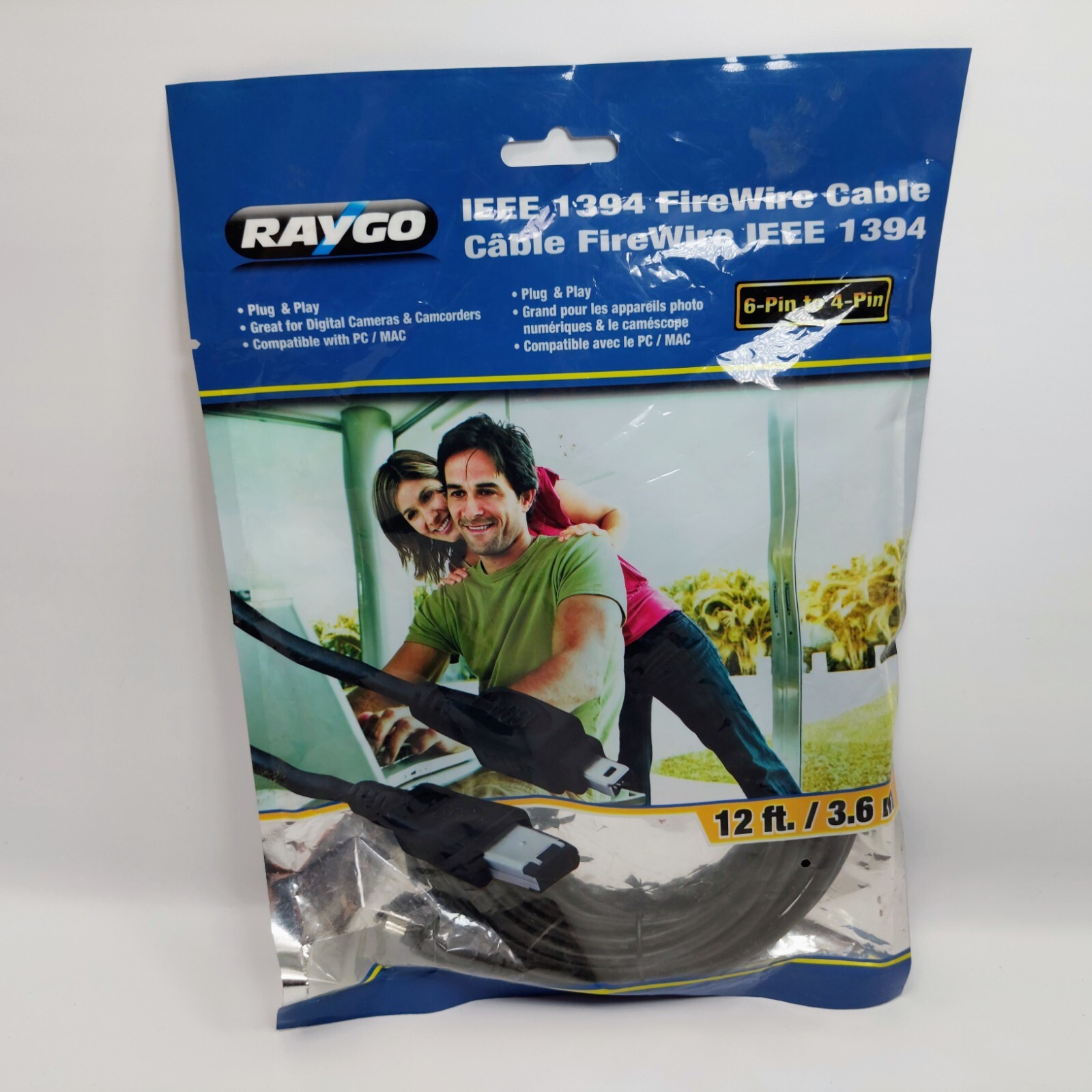 6 ft. RAYGO IEEE 1394 FireWire Cable 6-Pin to 6-Pin