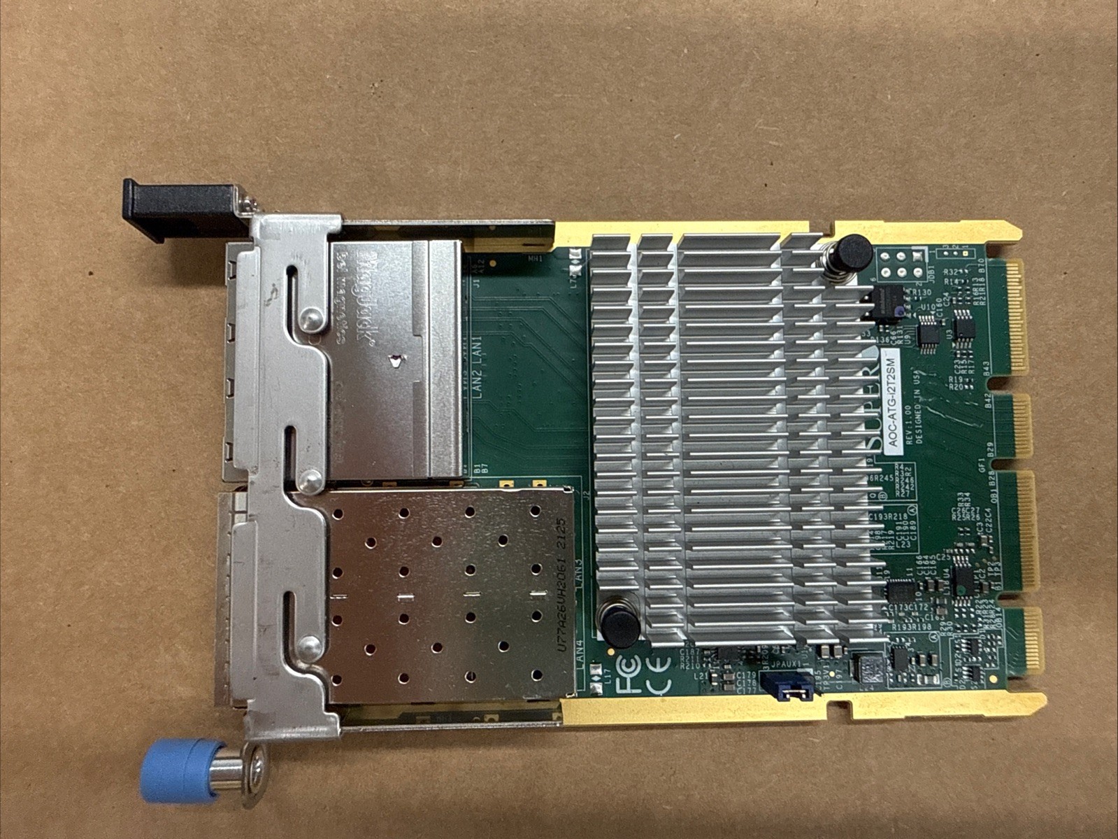 Pre Owned | SuperMicro AOC-ATG-I2T2SM X710-TM4 4 Port 10Gb AIOM Adapter