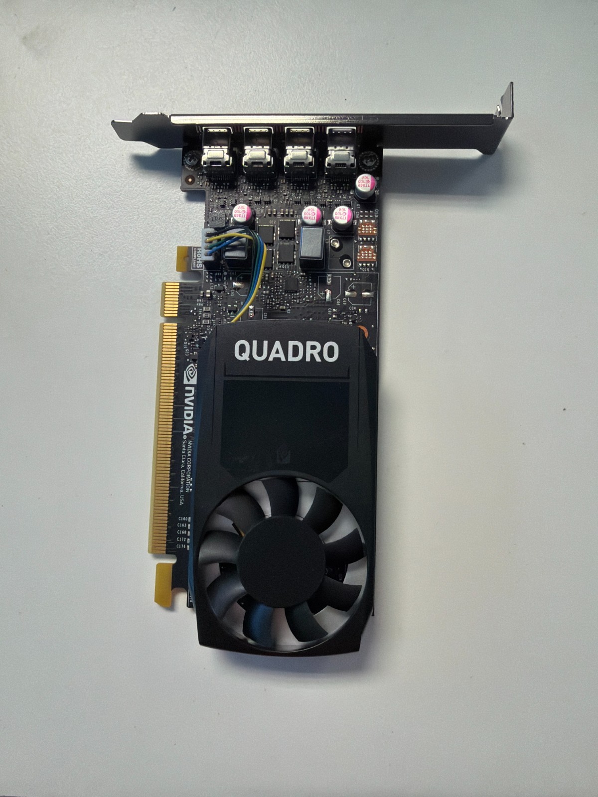 NVIDIA Quadro P1000 4GB GDDR5 PCIe x16 4x Mini DisplayPort Graphics Card
