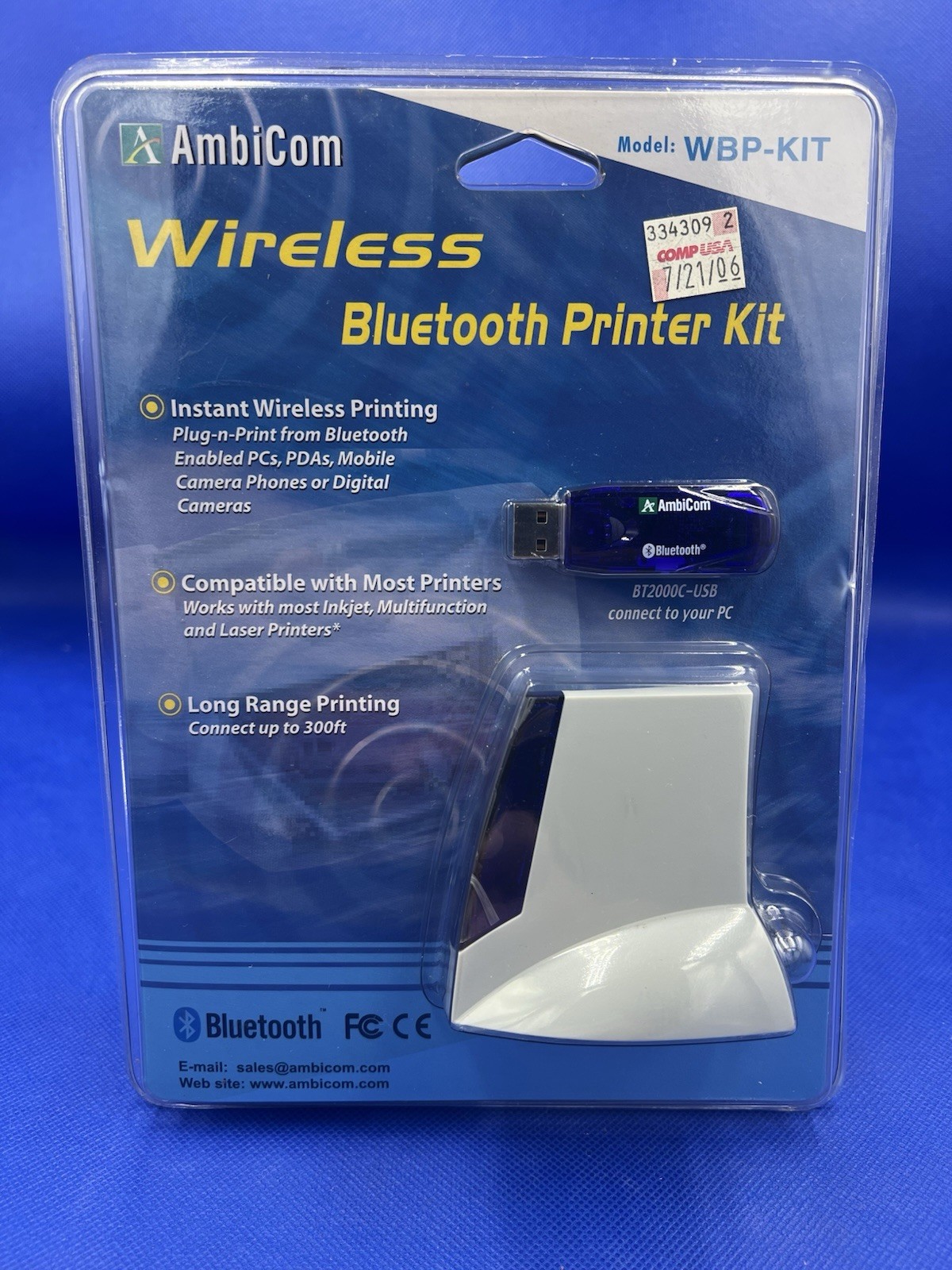 2006 Ambicom Wireless Bluetooth Printer Adapter Kit (WBP-KIT)