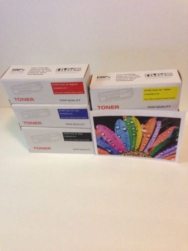 4PK Color Toner Cartridge Set for Dell Laser Printers.