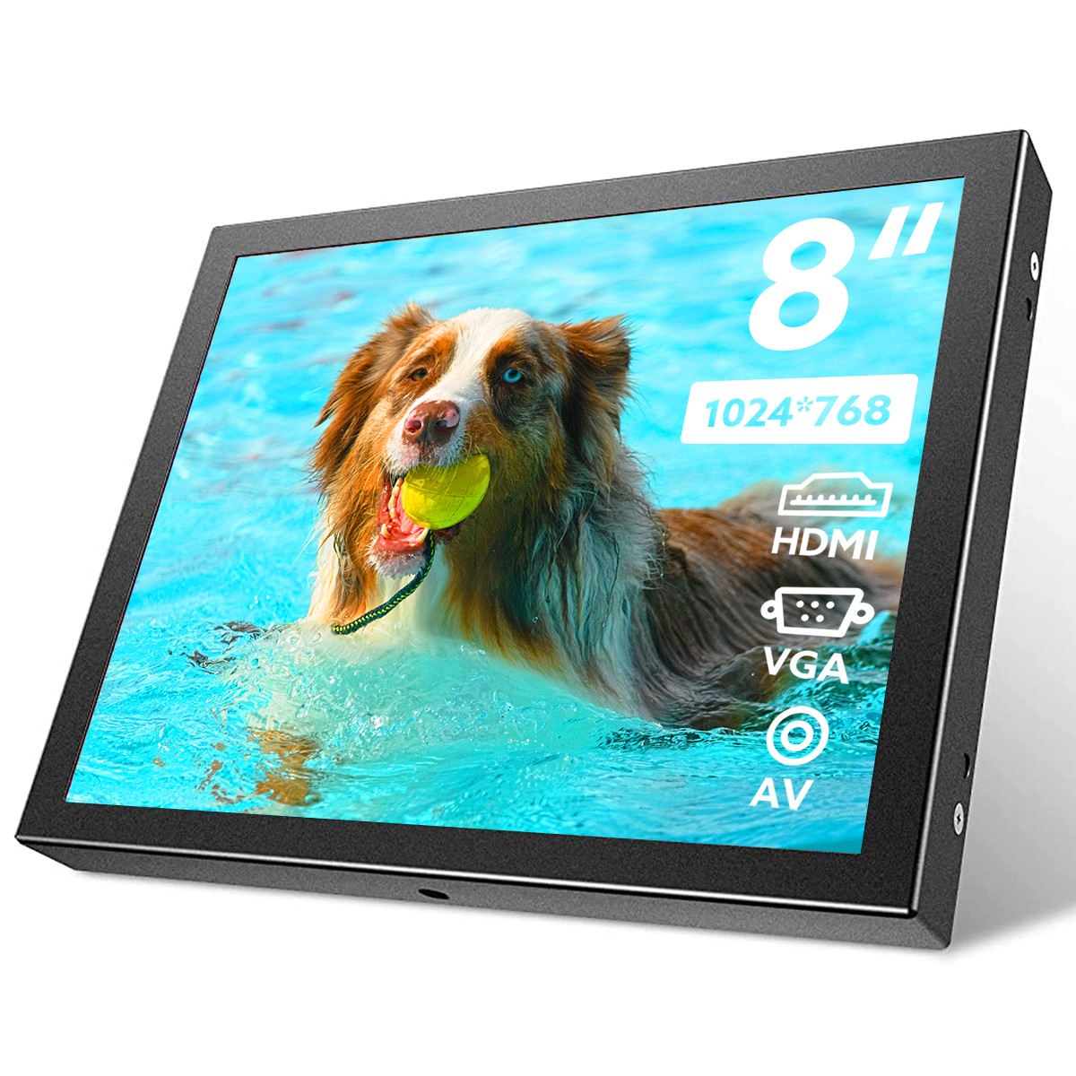 Eyoyo 8 inch Small Mini Monitor 1024x768 Resolution Car Rear View Video Screen