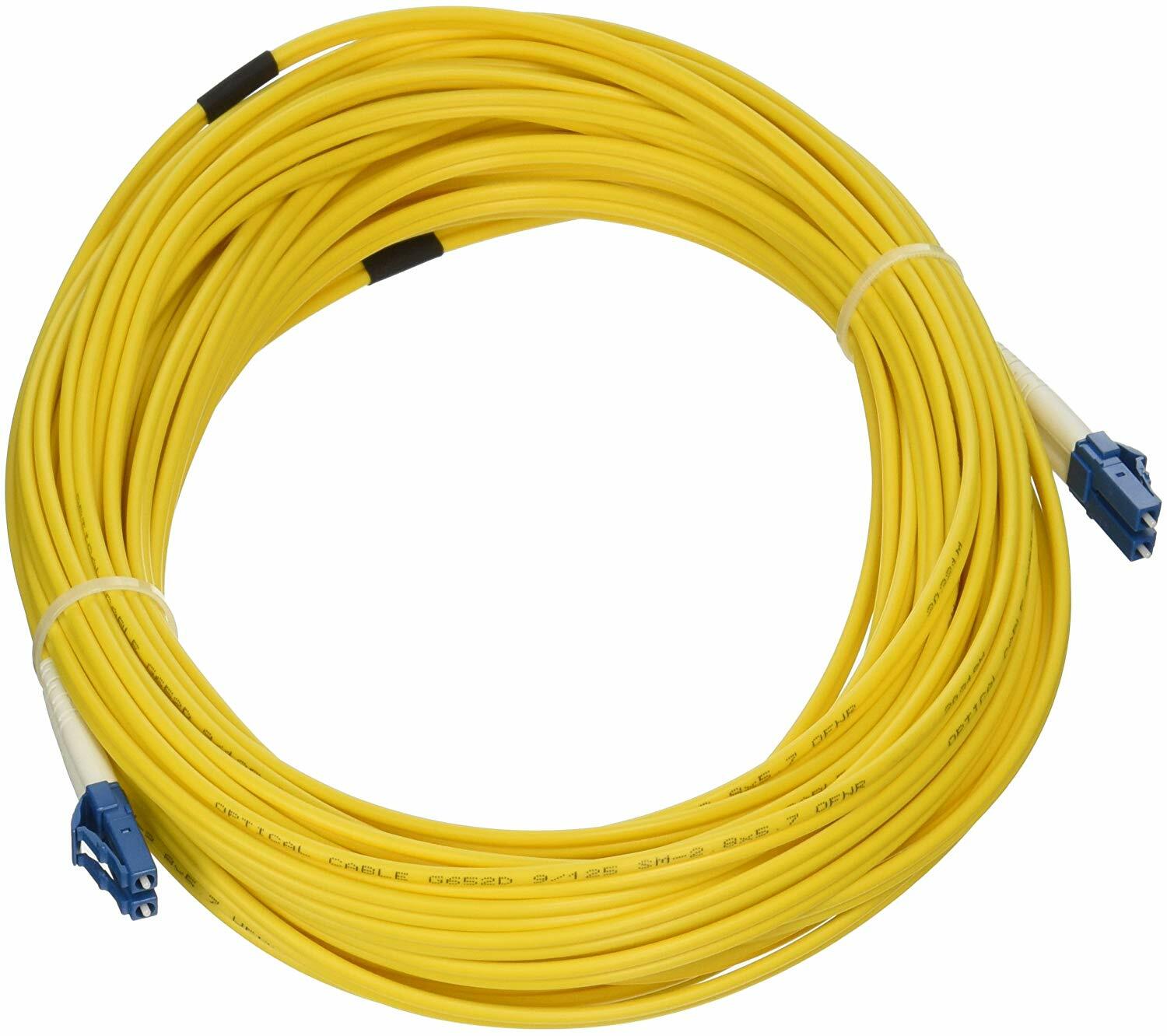 eDragon Fiber Optic Cable, LC/LC, Singlemode, Duplex, 9/125 15 meter (49.2 foot)
