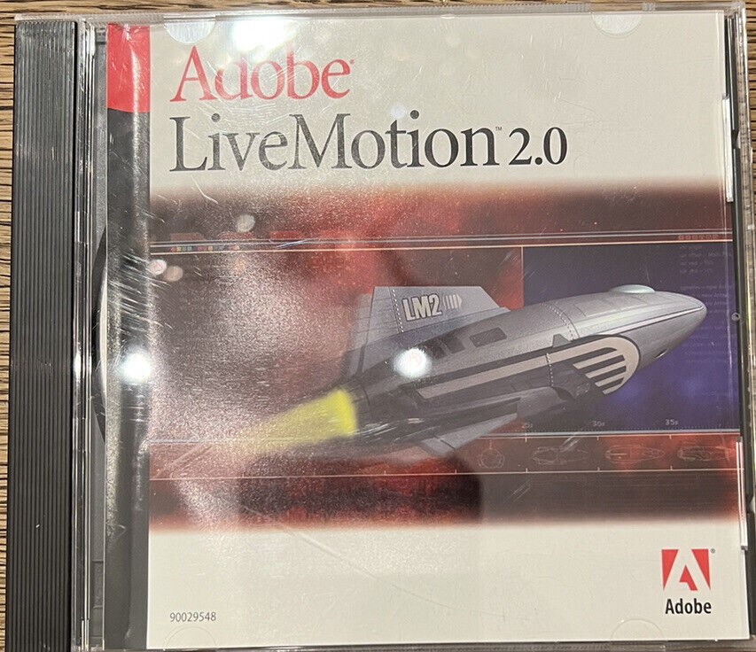 Adobe LiveMotion 2.0, Windows/Macintosh, Original CD & Serial