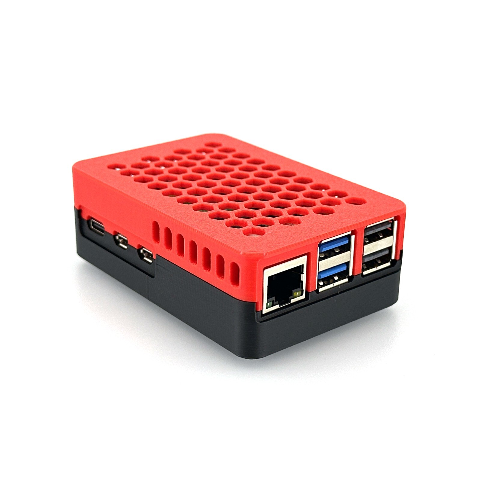 Raspberry Pi 5 Case for Pimoroni NVMe Base | SSD Ventilated 3D Printed Enclosure