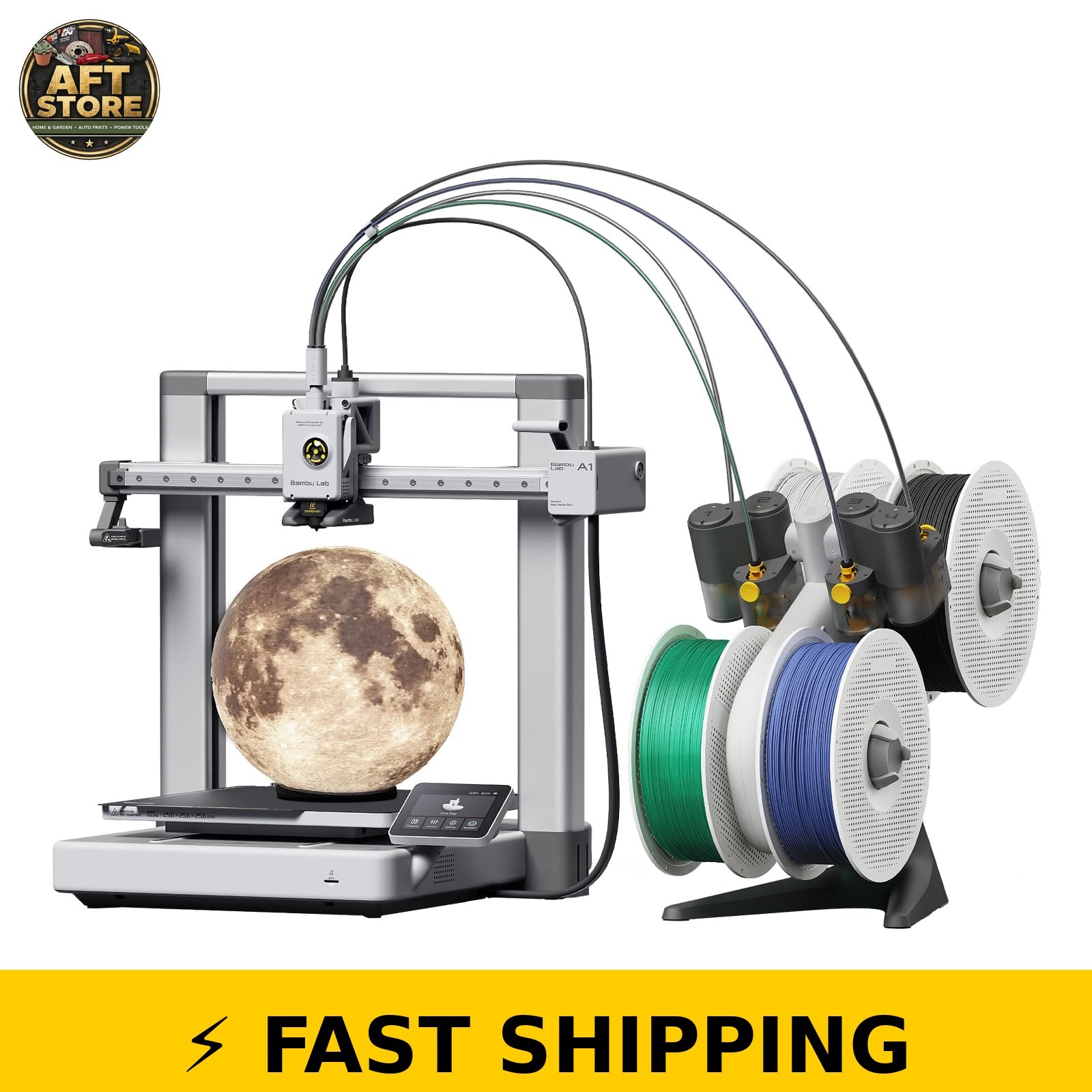 Bambu Lab A1 Combo + LED Lamp Kit for 3D Printing