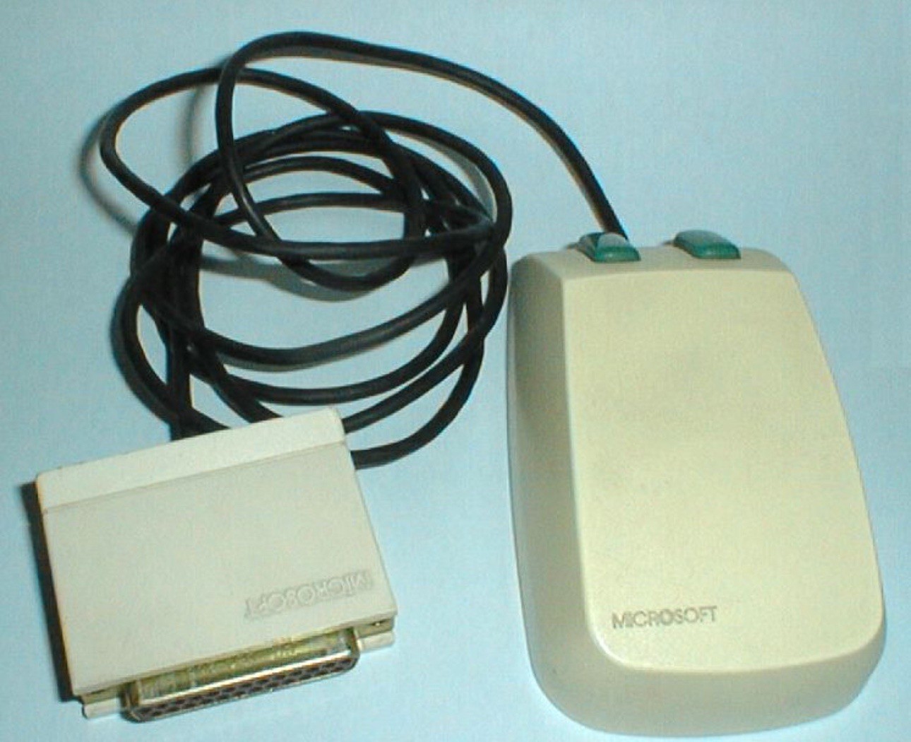 RARE Vintage original Microsoft Green Eyed Mouse 1983 Collector 