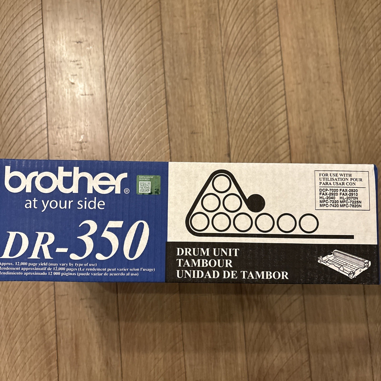 Genuine Brother DR-350 Black Drum Unit Toner Cartridge for DCP-7020 HL-2040 New