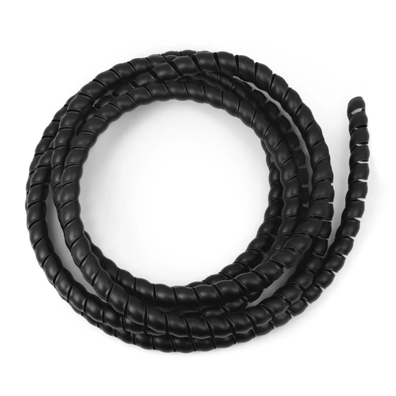 2M Spiral Cable Sleeve Protector 8/10/12mm Wire Organizer Flexible Wrap Tube