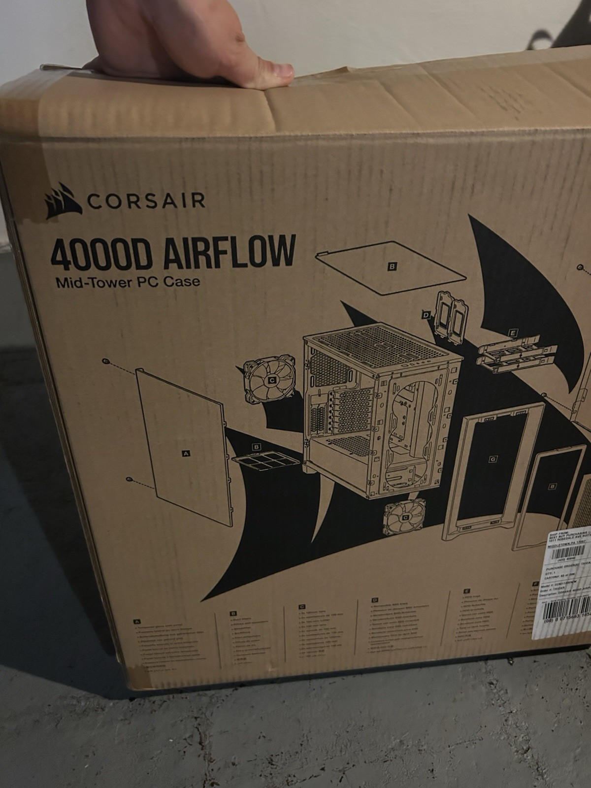 CORSAIR iCUE 4000D RGB AIRFLOW Mid Tower Case - Black