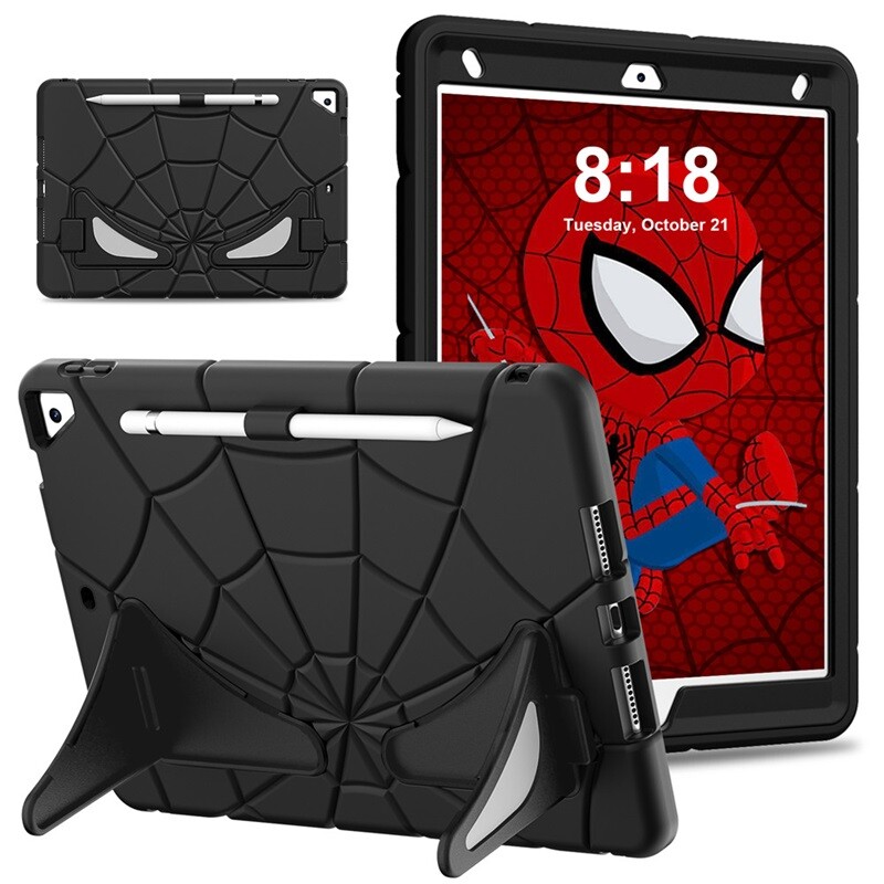 Fr iPad 5 6 7 8 9 10 11th Gen Air Pro 11 Kids Spider-Man Case Shockproof Cover 