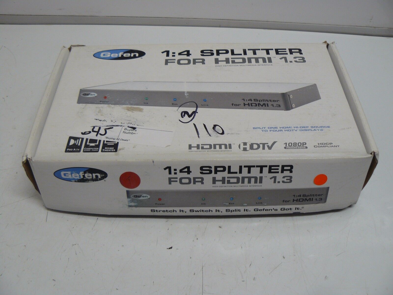 GEFEN EXT-HDMII3-144 SPLITTER 1:4 FOR HDMI 1.3 NEW