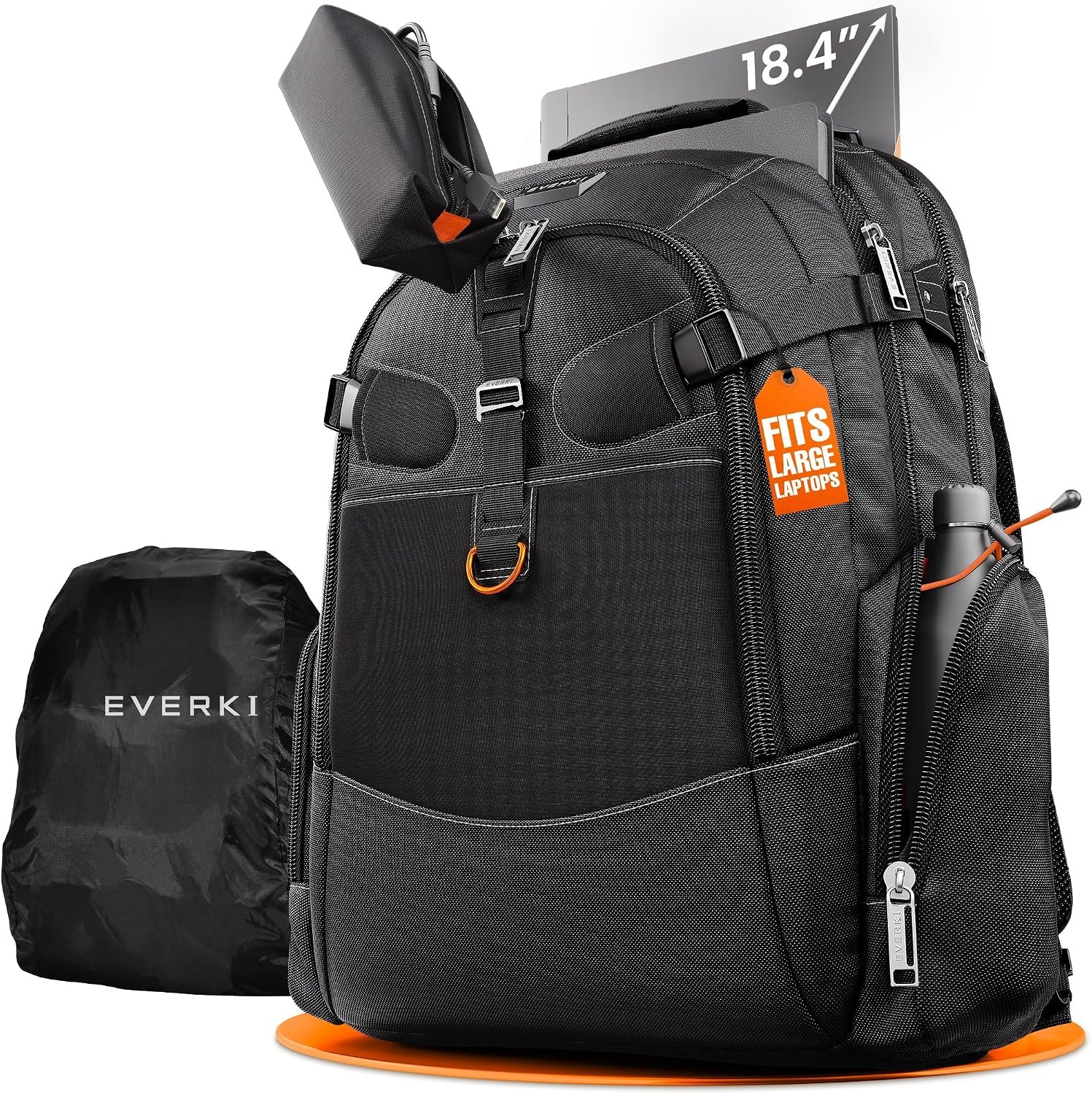 EVERKI Business 120 Laptop Backpack 40L Fits 18.4in Black
