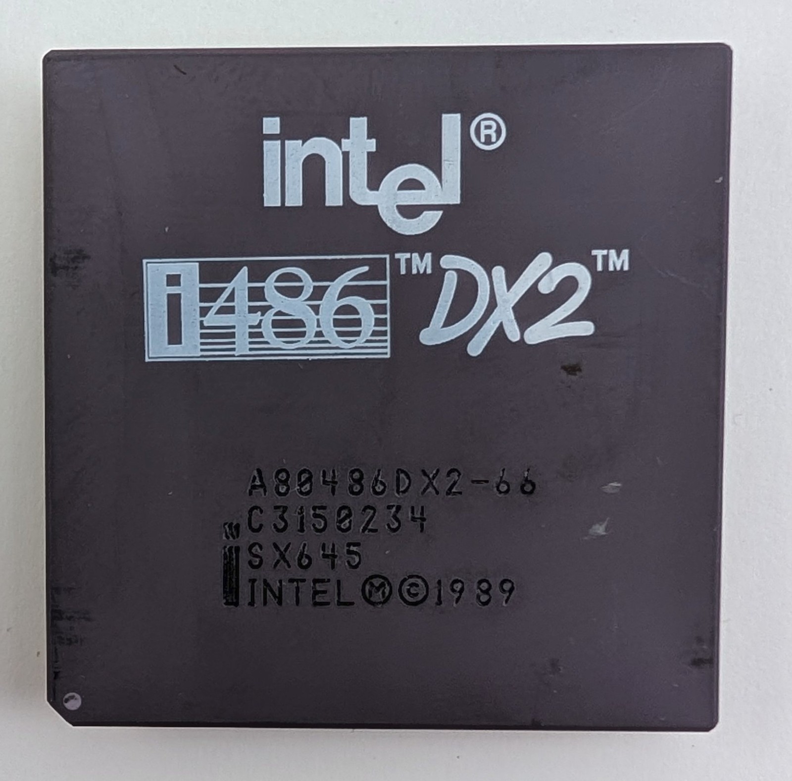 Intel 486DX2-66 SX645 Socket 3 486-DX2 66MHz 66 MHz A80486DX2 Tested