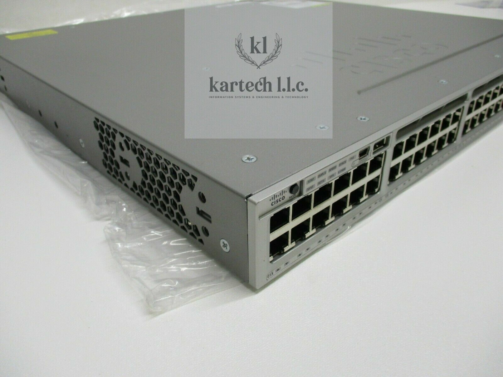 Cisco Catalyst WS-C3850-48P-E Switch 48 Port Gigabit PoE+ Dual Pwr Sply