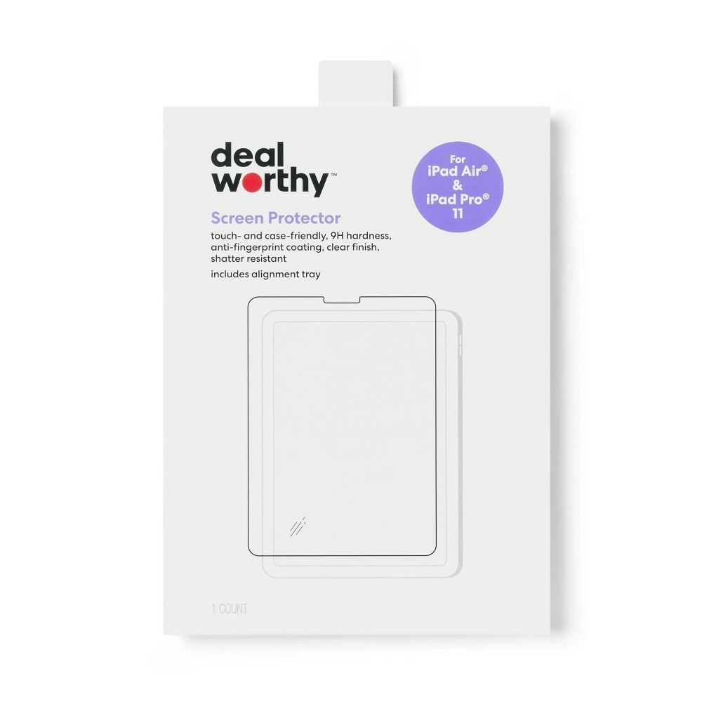 Screen Protector for iPad Pro 11 (4th Gen) and Air (5th Gen/M2/M3) - dealworthy