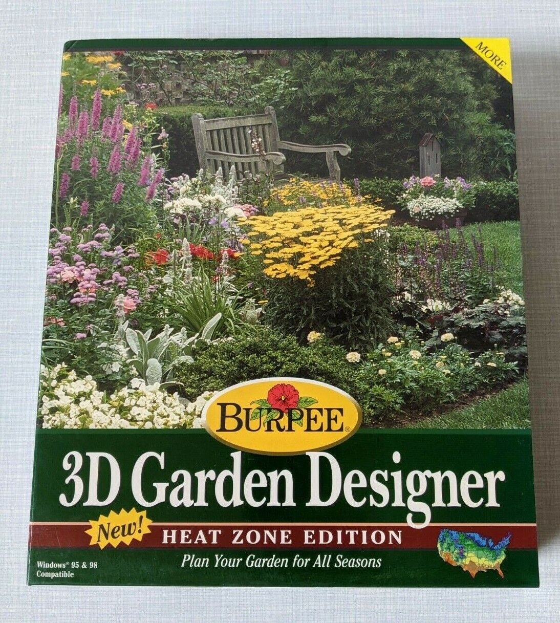 Burpee 3D Garden Designer PC CD-ROM Software NEW Windows 95 / 98 