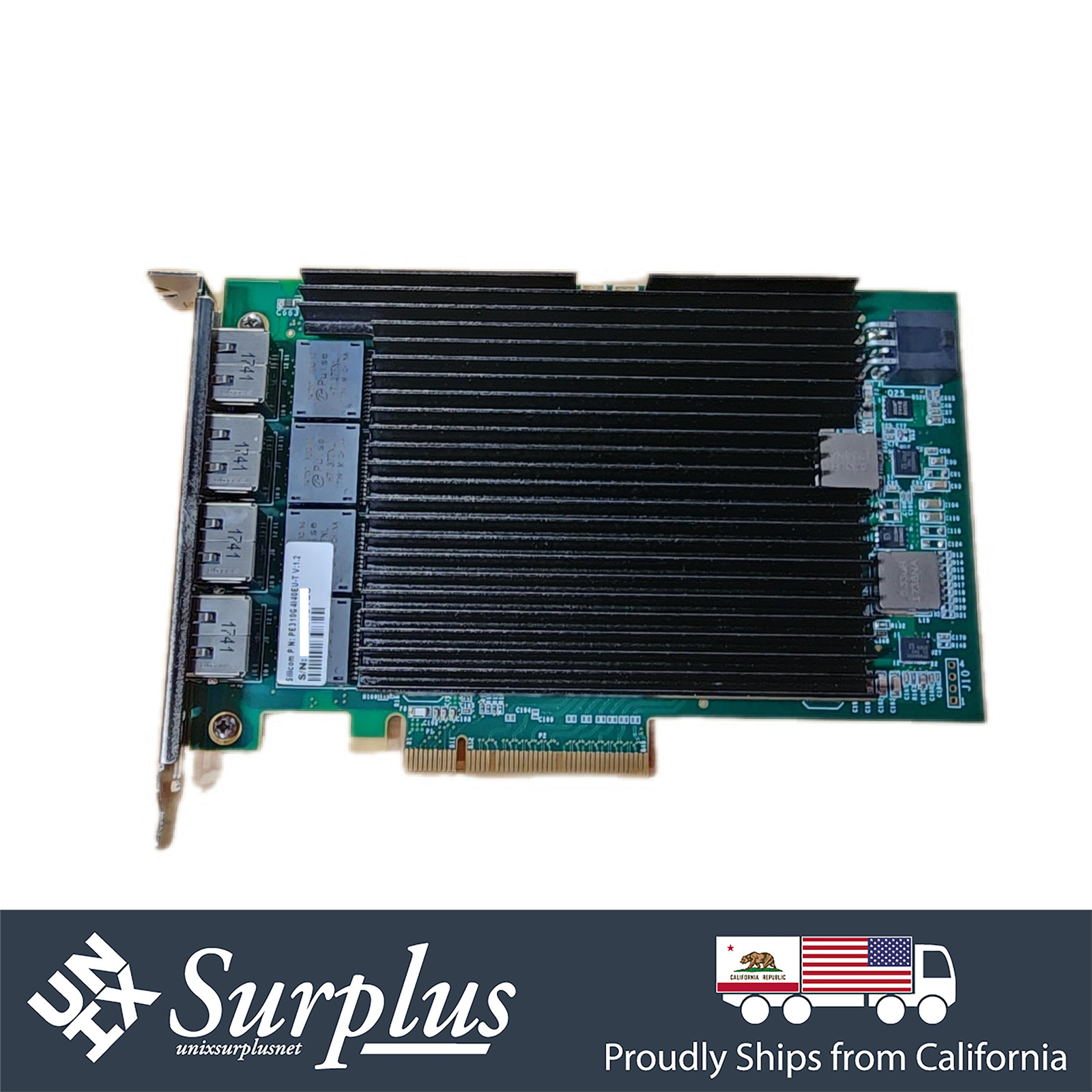 Silicom Quad Port 10GB PCIe RJ45 PE310G4I40EU-T X540-T4 Ethernet Network Adapter