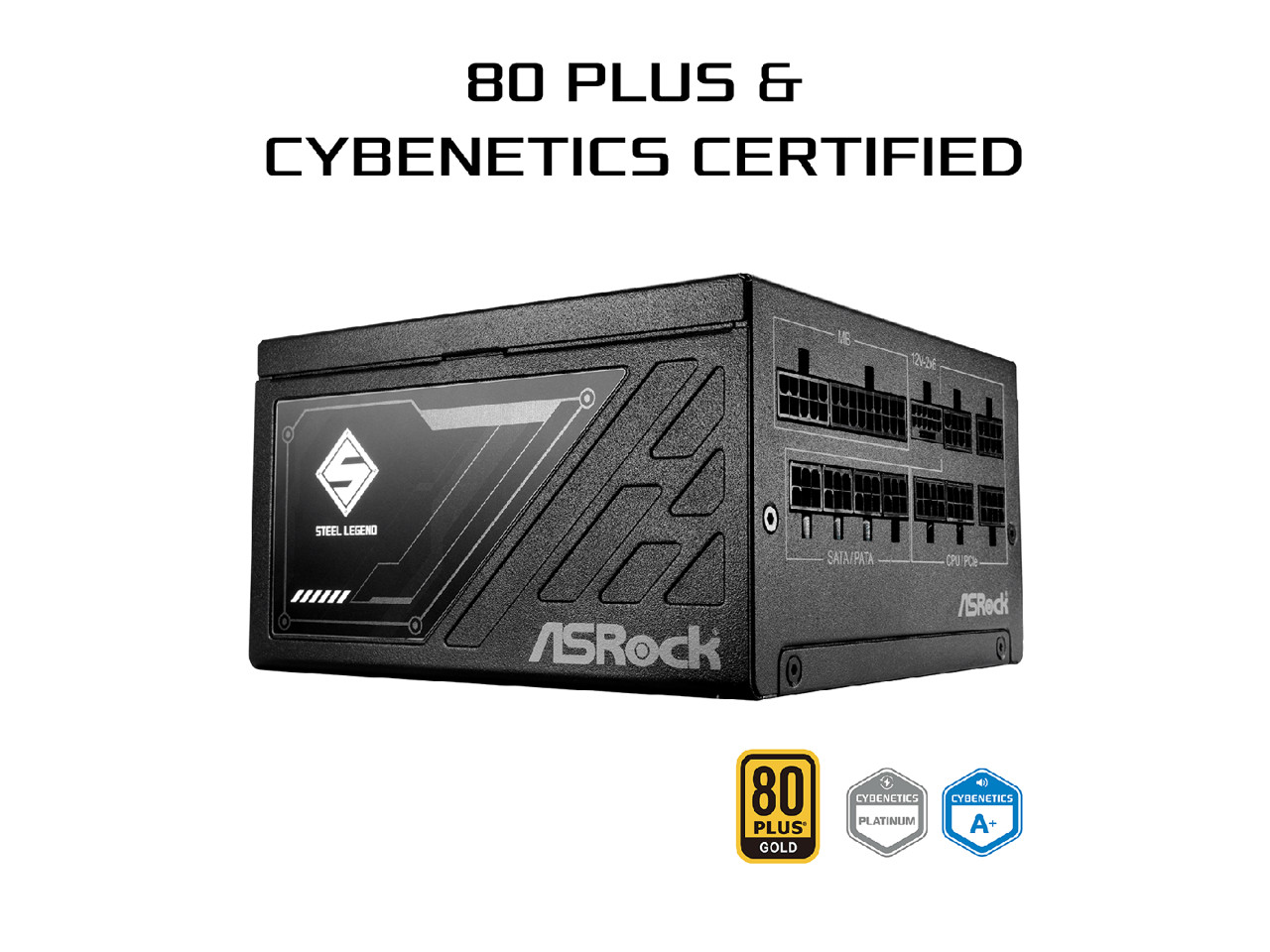 Steel Legend SL-850G 850W 80 PLUS GOLD & Cybenetics PLATINUM Full Modular ASRock
