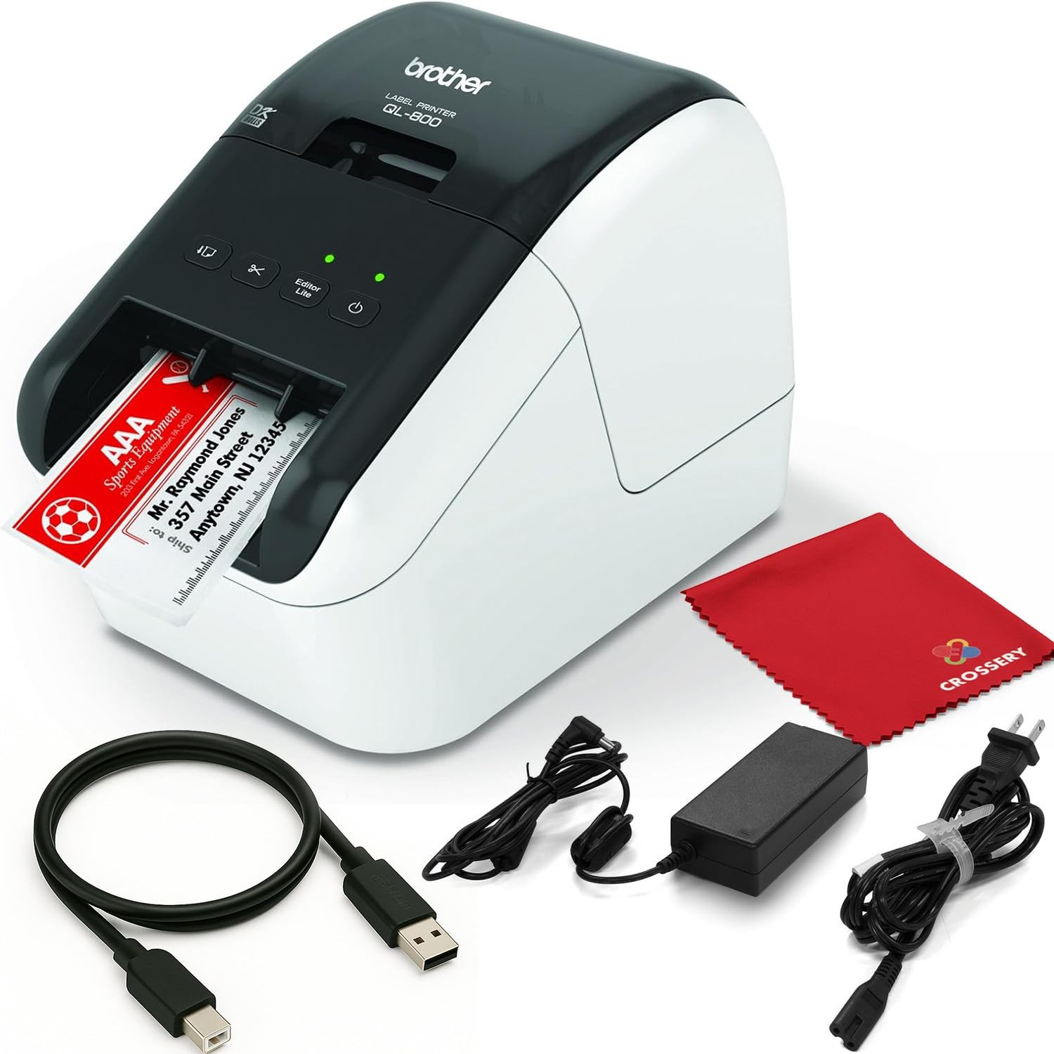 High-Speed Label Printer QL-800 - Professional Address & Labeling Machine wit...