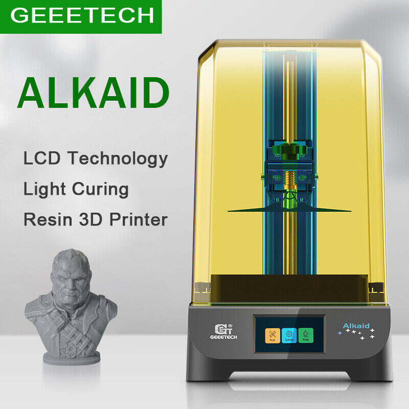 Geeetech ALKAID Resin 3D Printer 6.03" 2K LCD Screen Print Size 5.11x3.84x7.48"