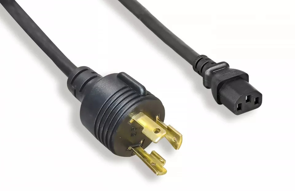 SF Cable 8ft NEMA L6-30P to C13 Power Cord 14AWG 105 ̊C 300V