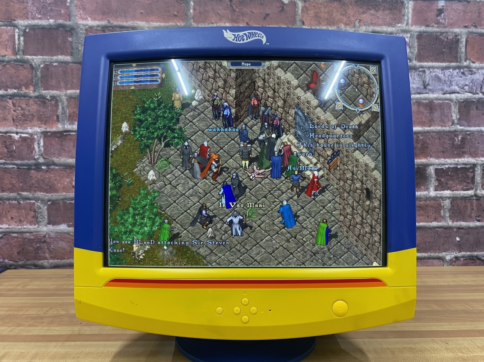 1999 Philips Hot Wheels CRT Computer Monitor Retro Gaming Computing (WORKS)