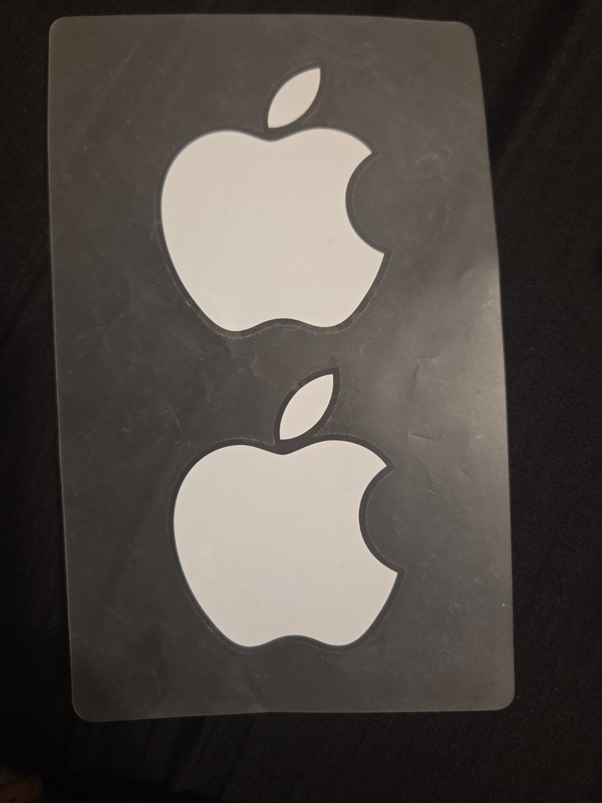 Apple Logo Sticker Decal, White - Genuine OEM - Includes 2 Stickers
