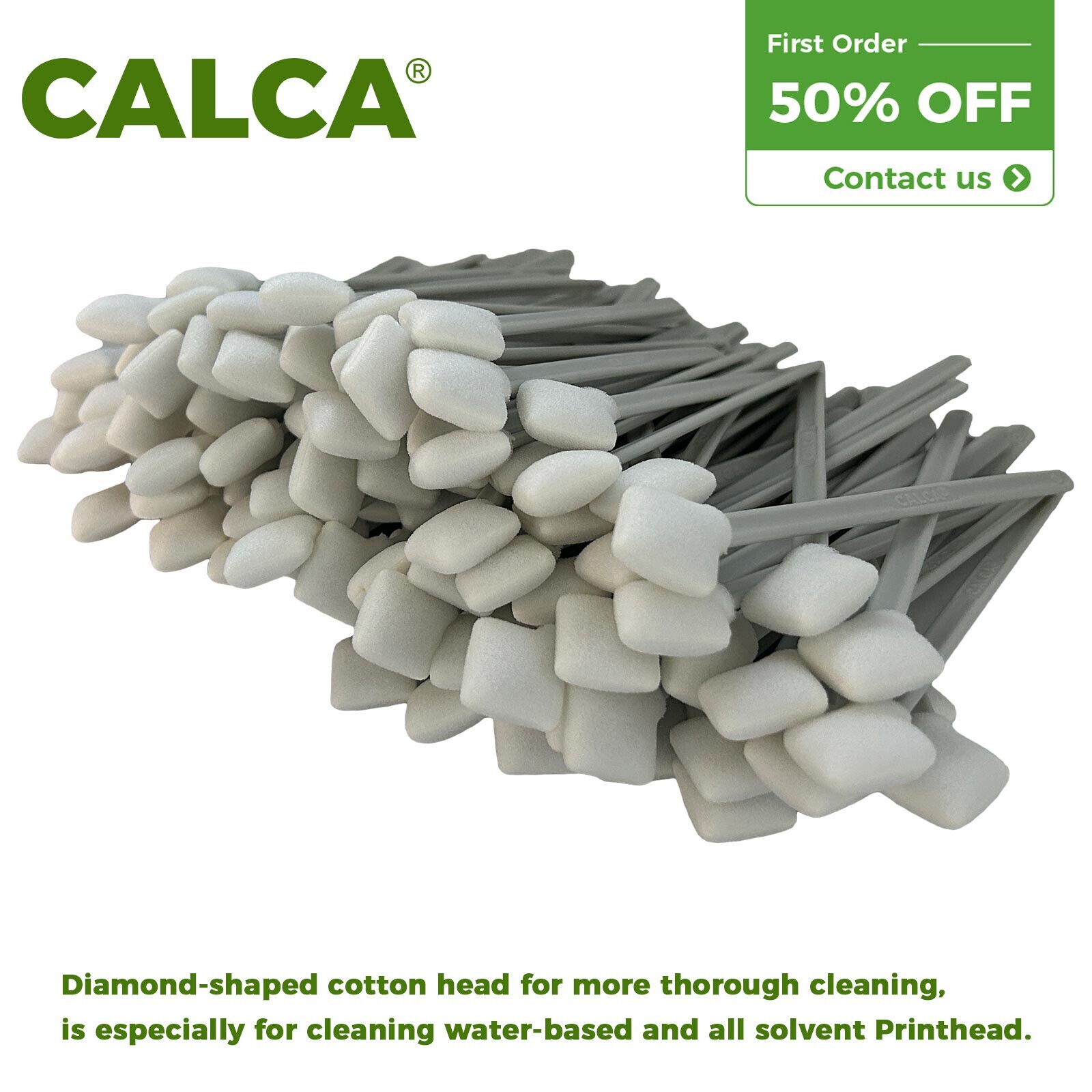 100pcs 5.9in Foam Cleaning Swabs for Inkjet / DTF Printers