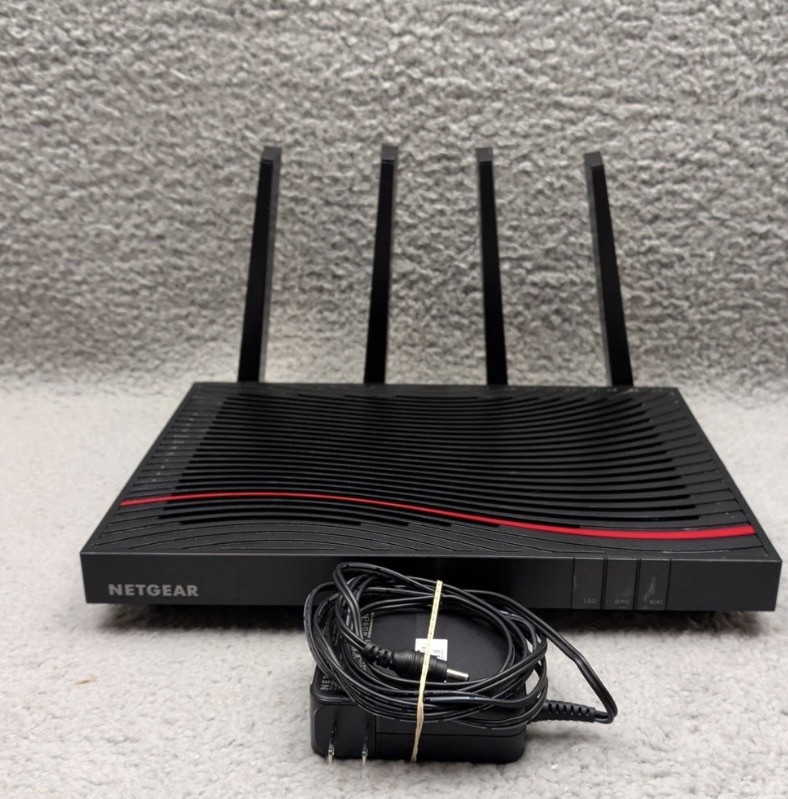 NETGEAR C7800 Nighthawk X4S AC3200 Cable Modem Wi-Fi Router With Power Cable
