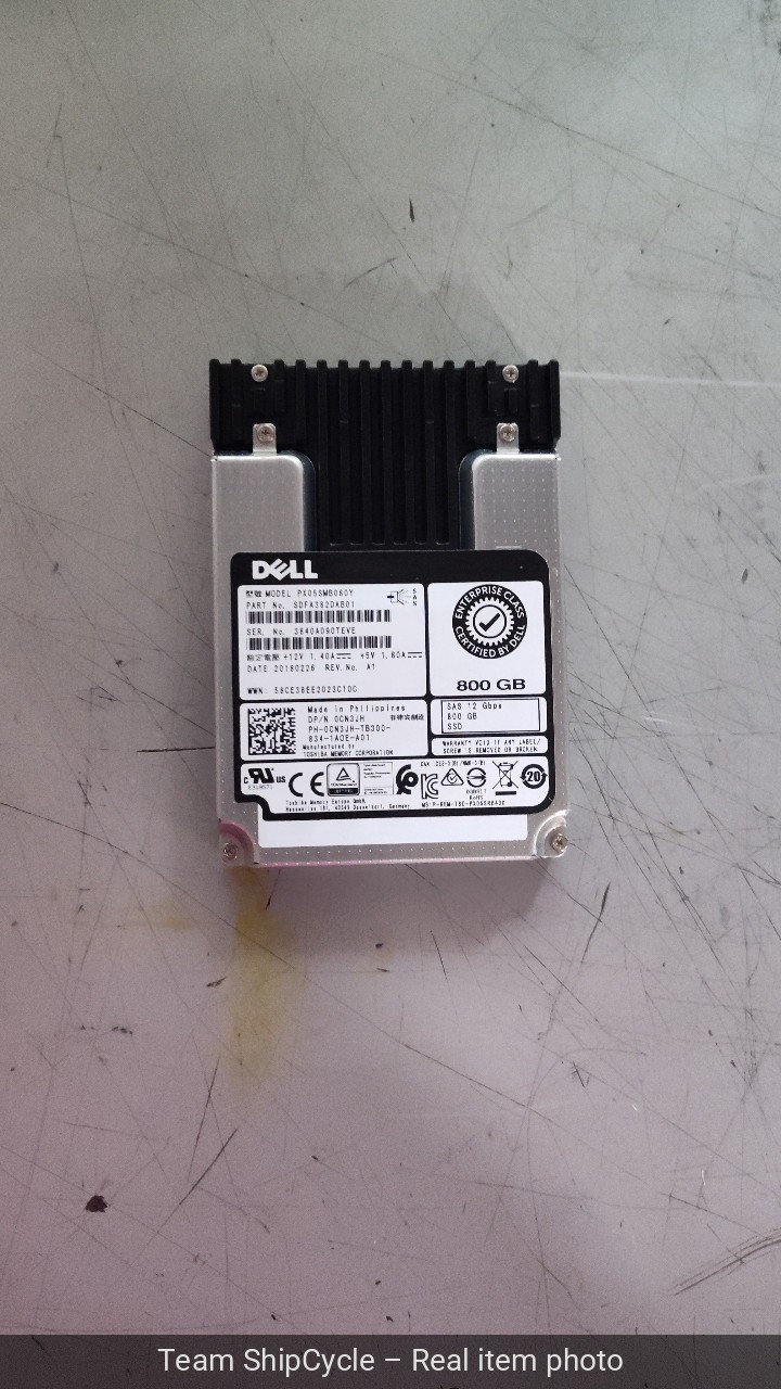 Dell Enterprise Class 800GB 12Gbs SAS SSD PX05SMB080Y 0CN3JH No Caddy G2U