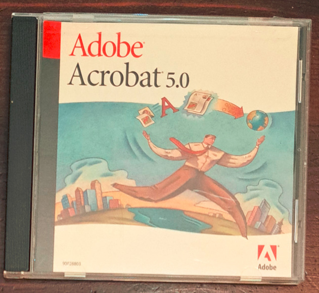 Adobe Acrobat 5.0 CD with Serial Number for PC