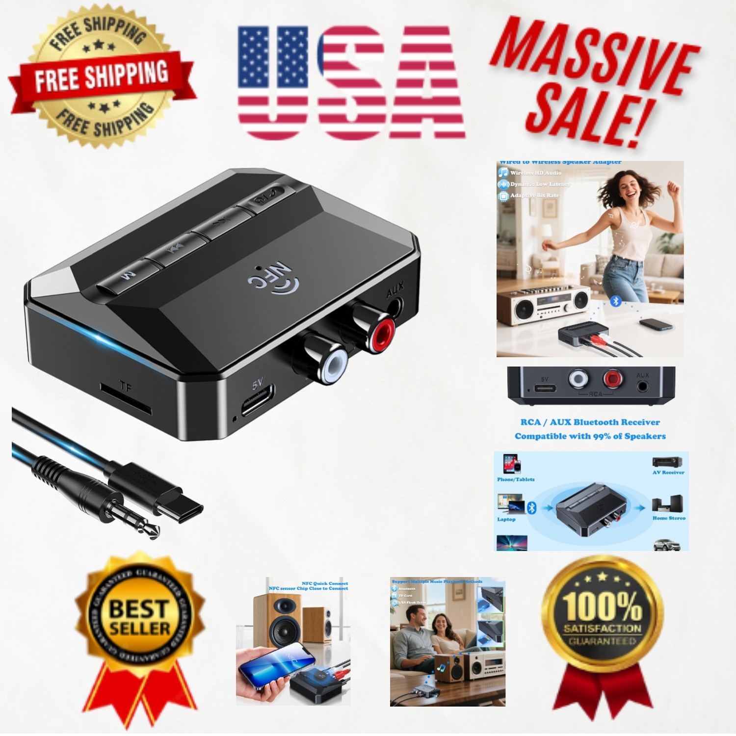 Best Bluetooth RCA Adapter: Instant Wireless Upgrade for Vintage Audio Systems